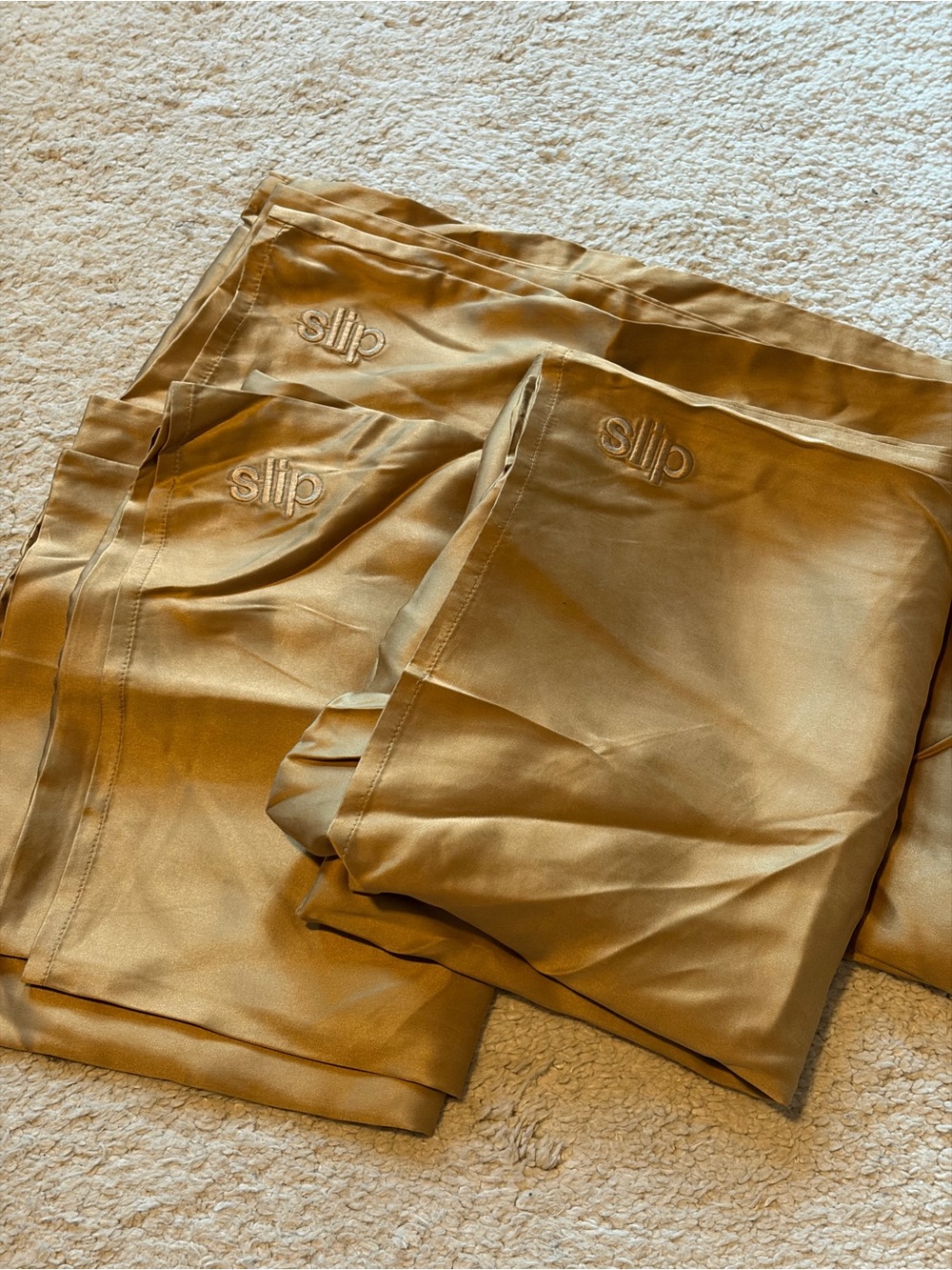 Slip Pure Silk Pillowcases - Gold Queen (3)